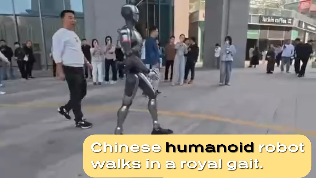 Chinese humanoid robot walks in a royal gait | SE01: A Revolutionary Full-Sized Humanoid Robot