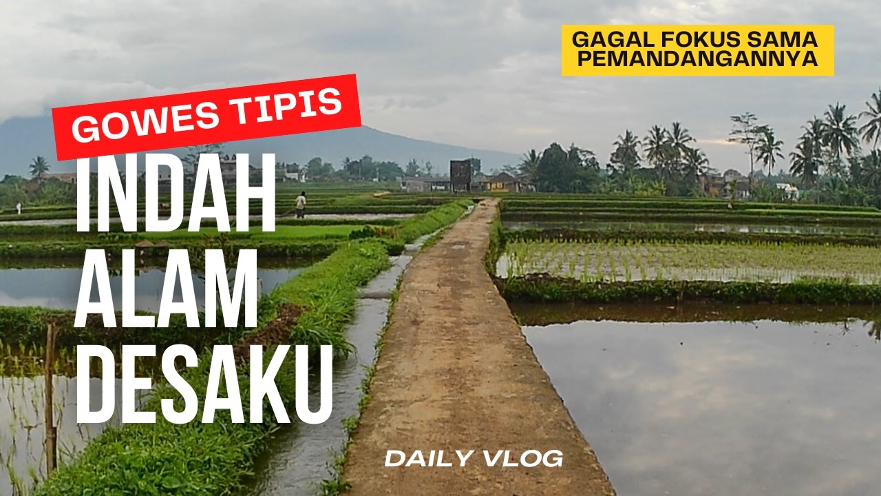 Indah Alam Desaku ‼️| Gowes tipis ke pesawahan | Viral