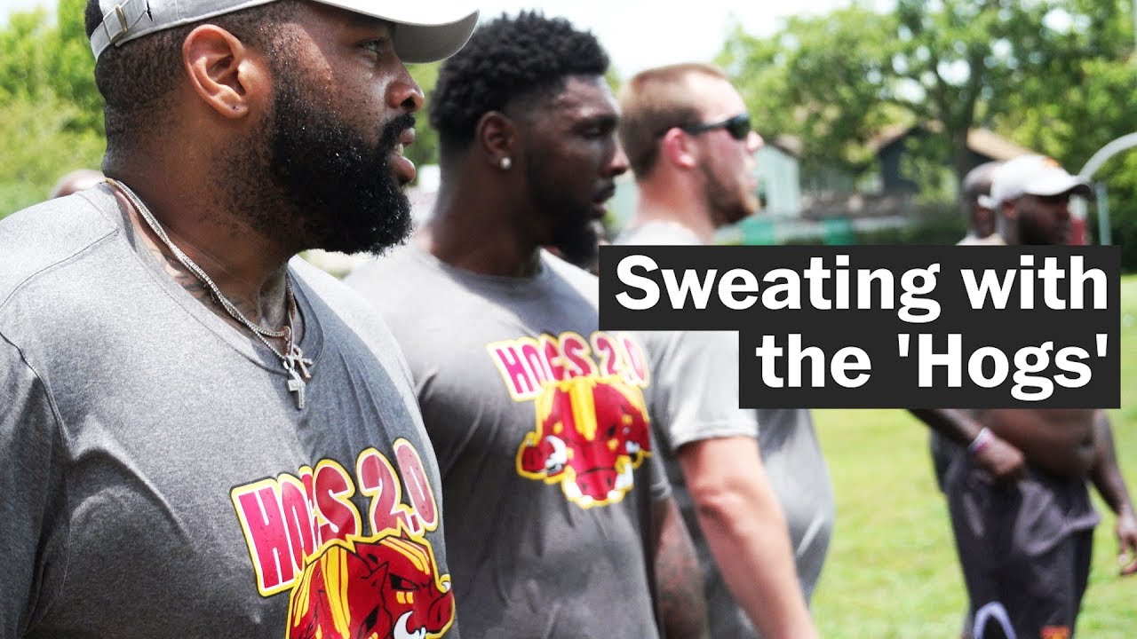 The new &lsquo;Hogs&rsquo; of the Washington Redskins bond over sweat, steaks
