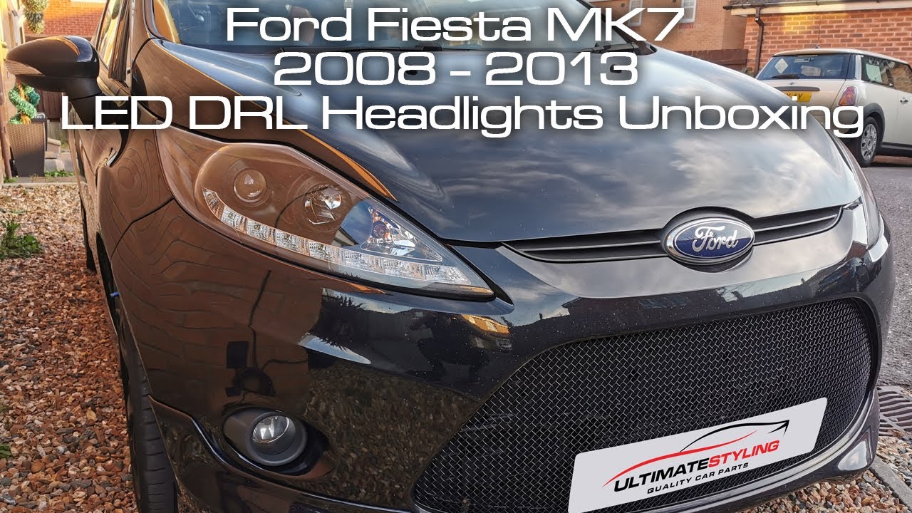 FORD FIESTA MK7 2008 - 2013 LED DRL UPGRADE HEADLIGHTS
