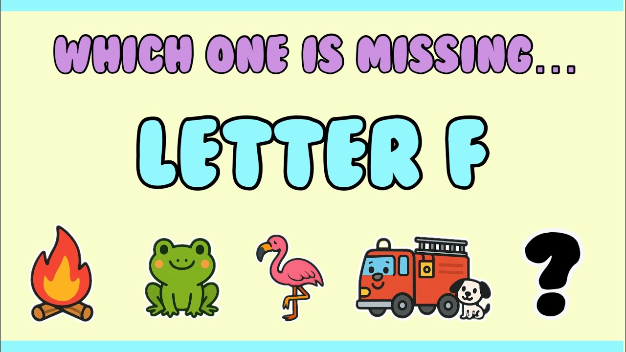 Which One is Missing? Phonics Quiz Game - Letter F