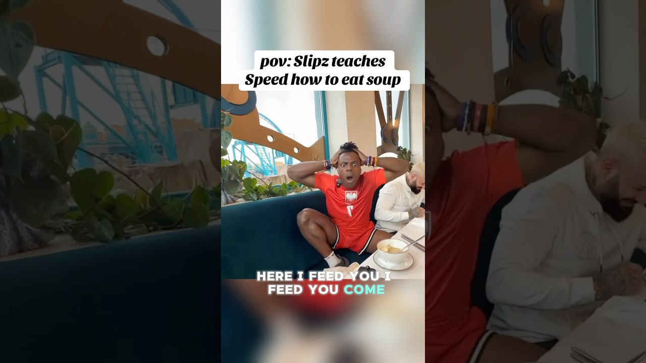 pov: Slipz teaches Speed how to eat soup #ishowspeed #poland #shorts