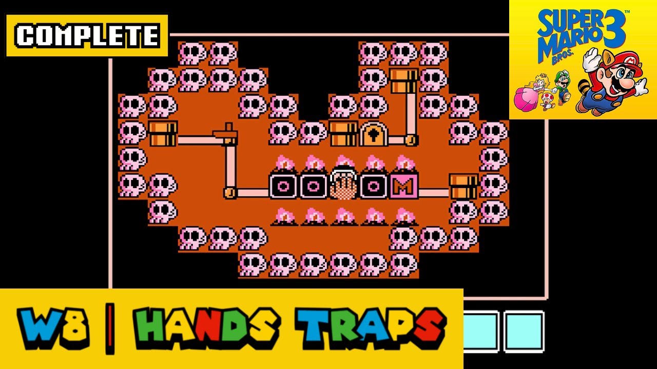 Super Mario Bros. 3 (NES): World 8-Hands Traps