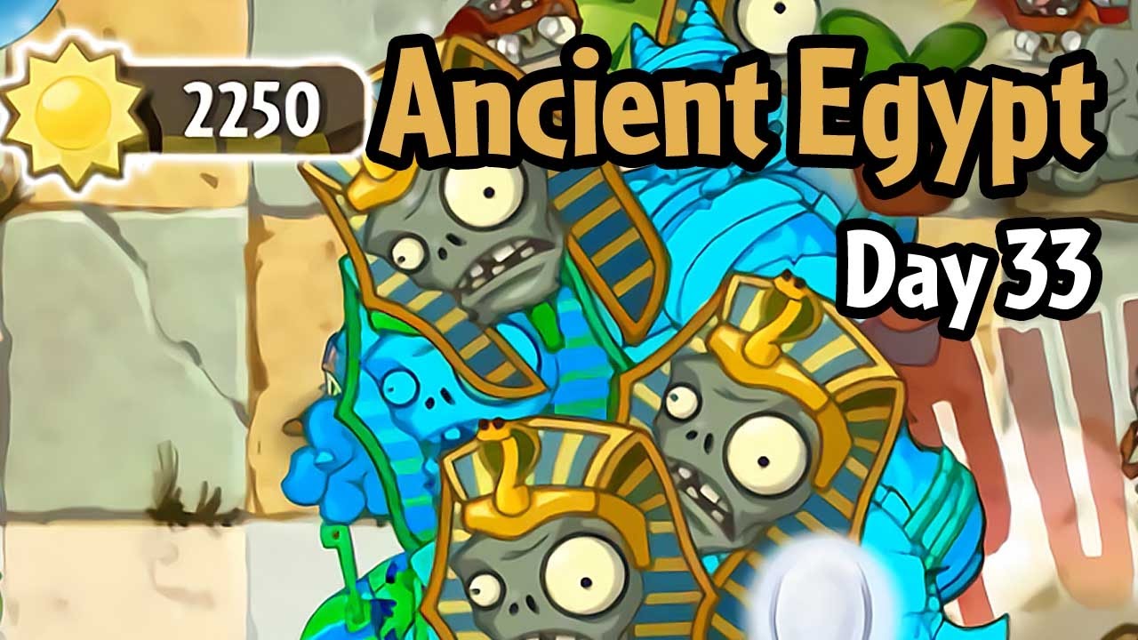 Plants vs Zombies 2 - Ancient Egypt Day 33: Last Stand - Gargantuars Party