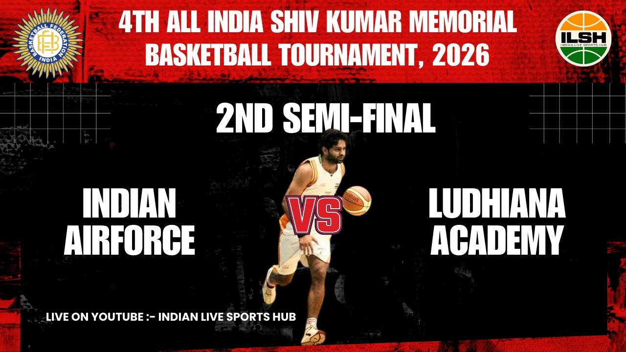 SEMIFINAL - AIRFORCE VS LUDHIANA ACADEMY - 4th All India Shiv Kumar Memorial 🏀 Tournament, Kiloi