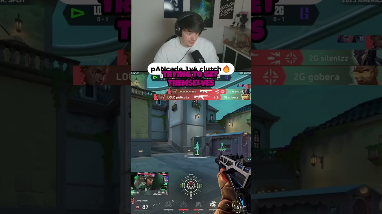 LOUD pANcada's CRAZY 1v4 clutch in VCT