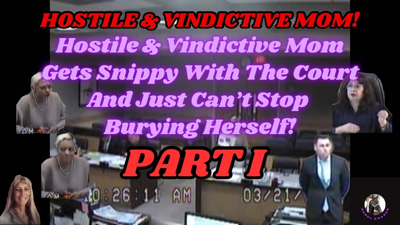 Hostile & Vindictive Mom Gets Snippy With The Court And Just Can’t Stop Burying Herself!