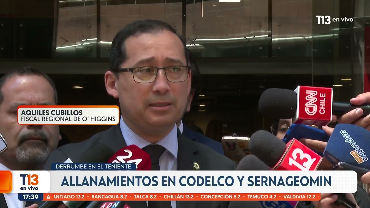 37 personas se encuentran en calidad de imputados por derrumbe en El Teniente