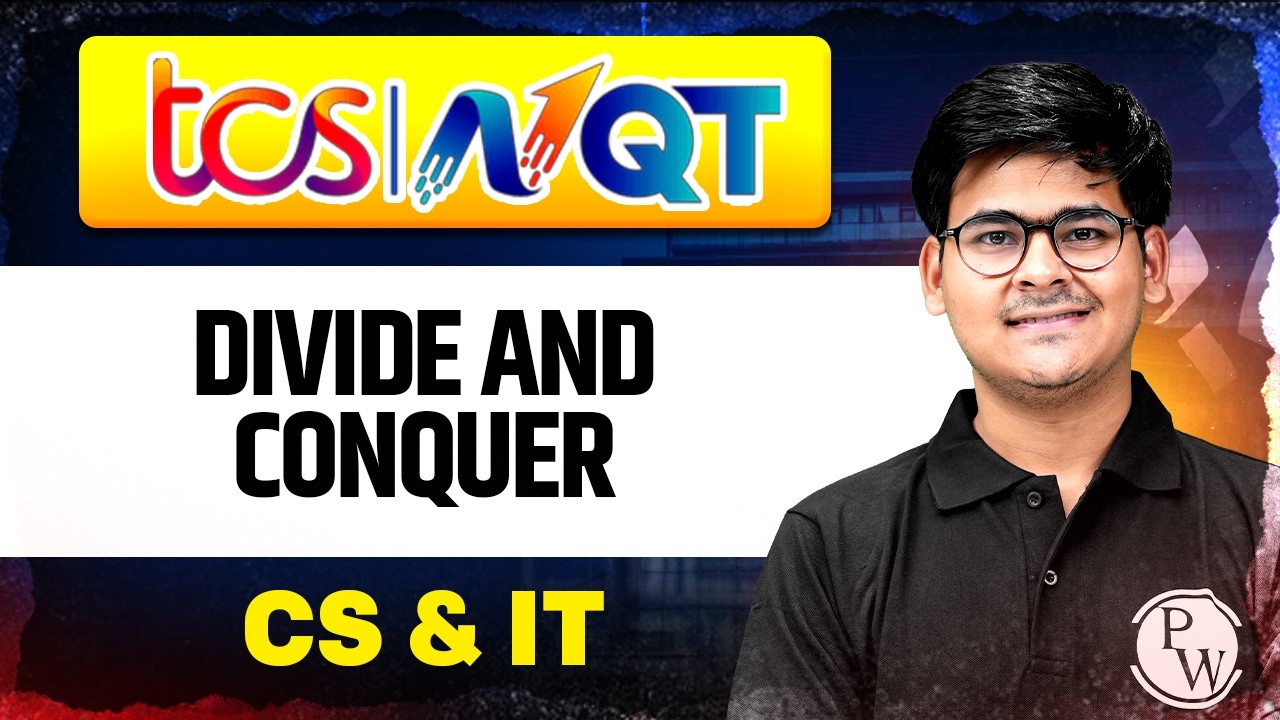 TCS NQT Exam 2026 | Divide and Conquer | CS & IT | TCS NQT Series 2026