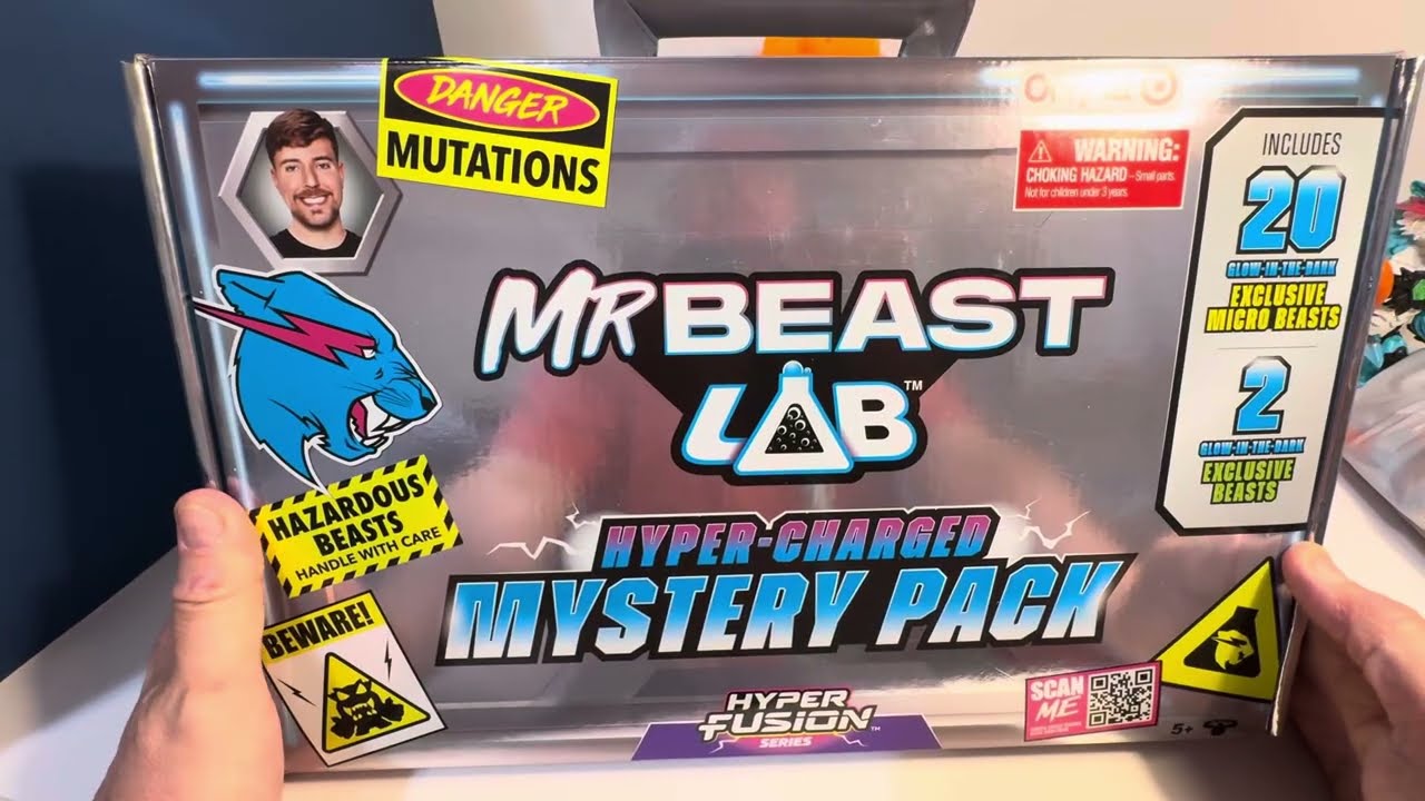 Cracking Open Mr Beast Lab Hyper-Charged Mystery Pack! LET IT GLOW!