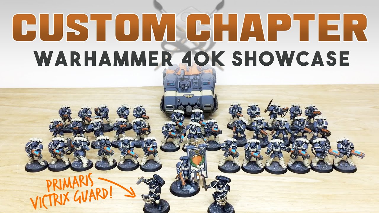 PAINTING SHOWCASE: Space Marine Army Custom Chapter Warhammer 40k