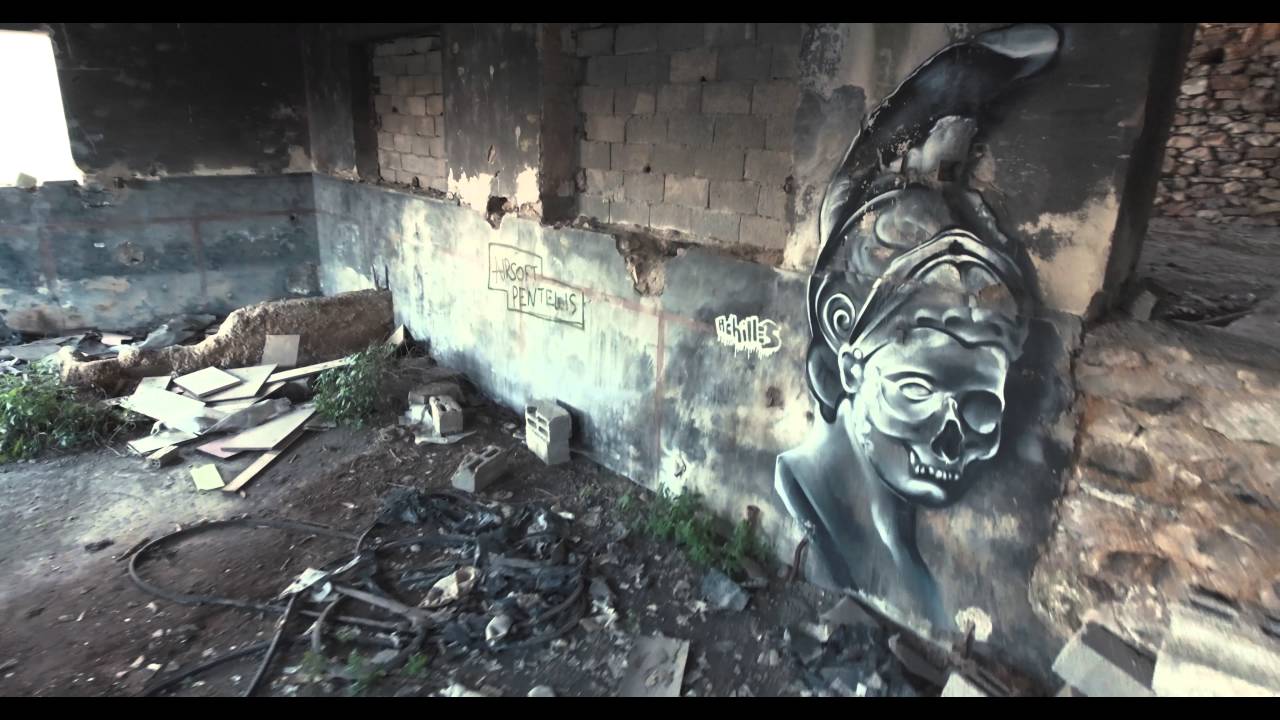 The abandoned quarry at Penteli a Terrifying place /shot Phantom 4