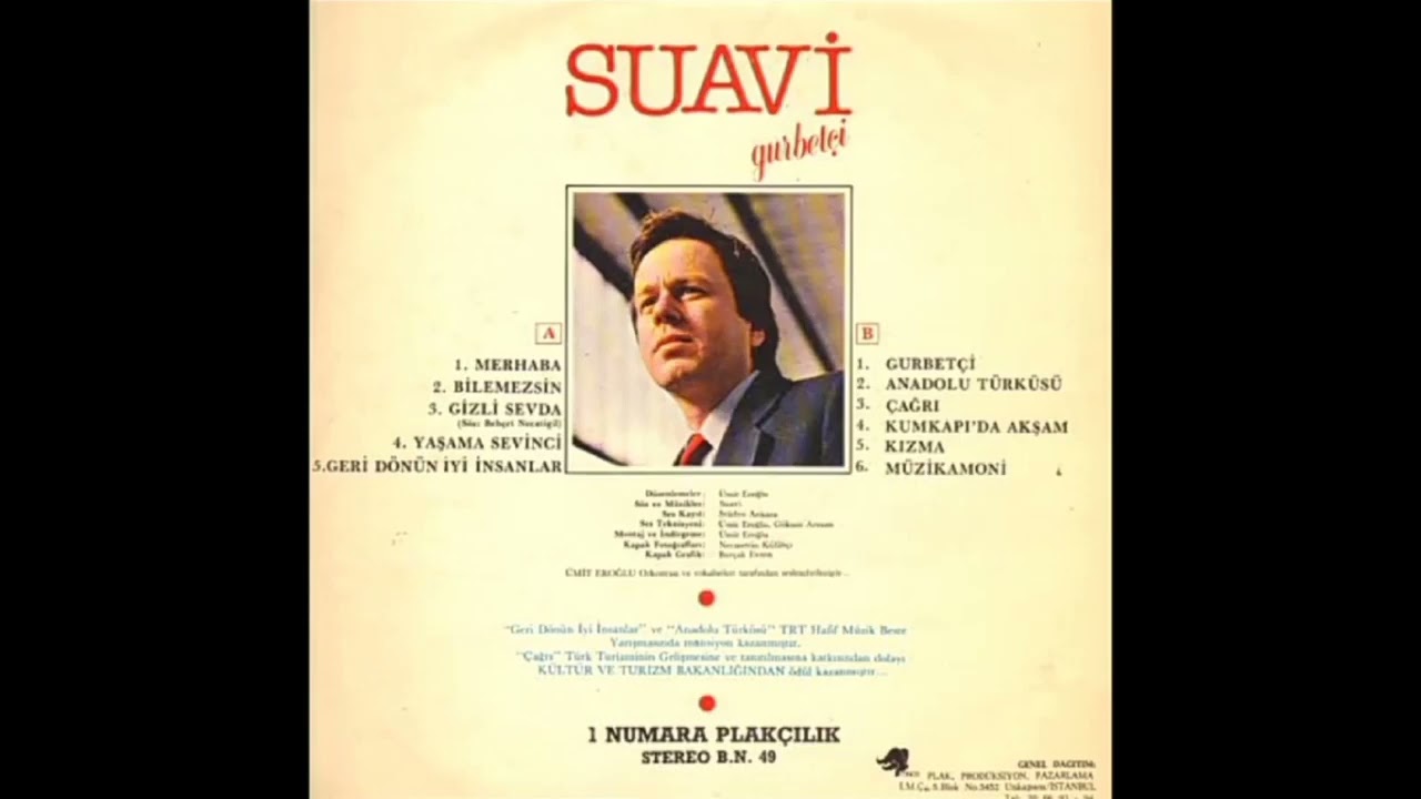 Suavi Karaibrahimgil - Yaşama sevinci 1982 (internette olmayan şarkılar)