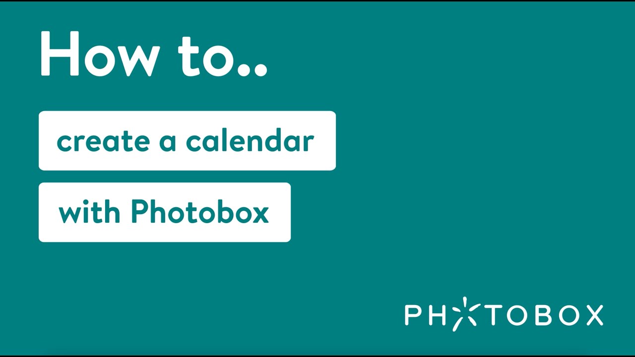 How to create a personalised calendar with Photobox