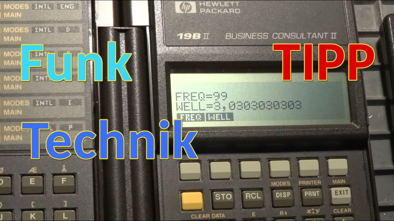 &Uuml;berraschend n&uuml;tzlicher HP Taschenrechner f&uuml;r Funk und Technik