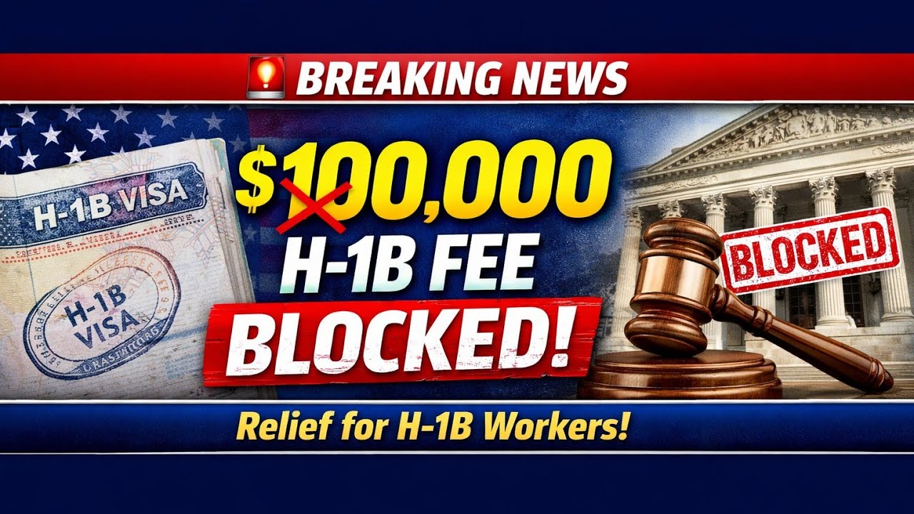 Сбор в $100 000 за визу H-1B ЗАБЛОКИРОВАН федеральным судьей | Важные новости иммиграции в США 20...