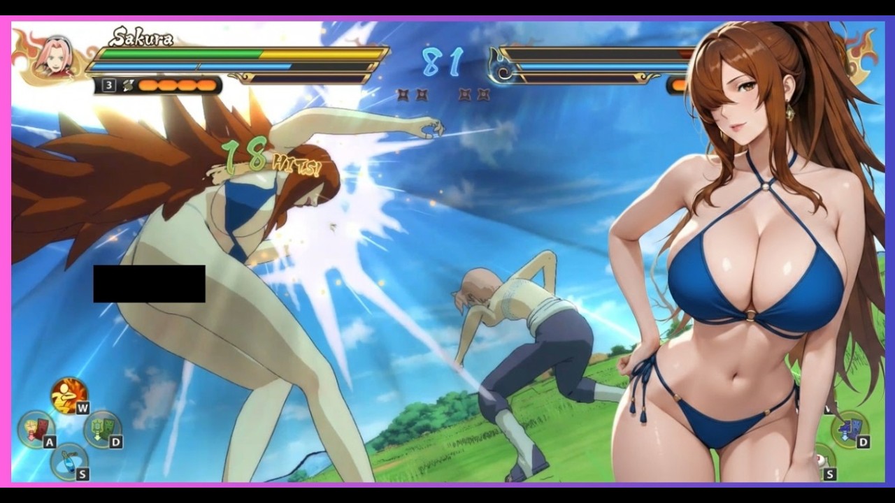 Oni Sakura VS Mei Terumi - Naruto