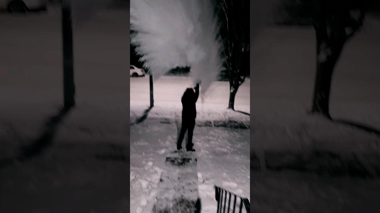 boiling water turns into ice at -35 degrees Celsius.