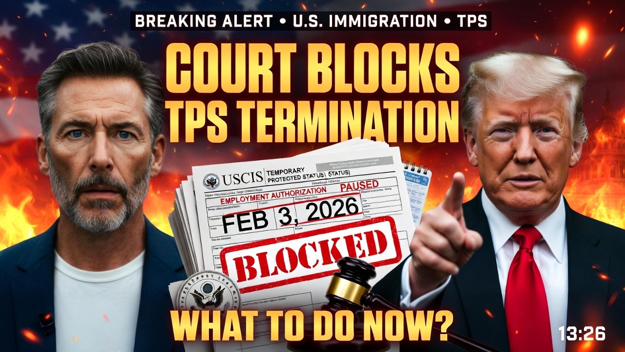 🚨 USCIS TPS Haiti Update: Court Blocked Termination (Feb 2026) - What to Do Now? #usimmigration