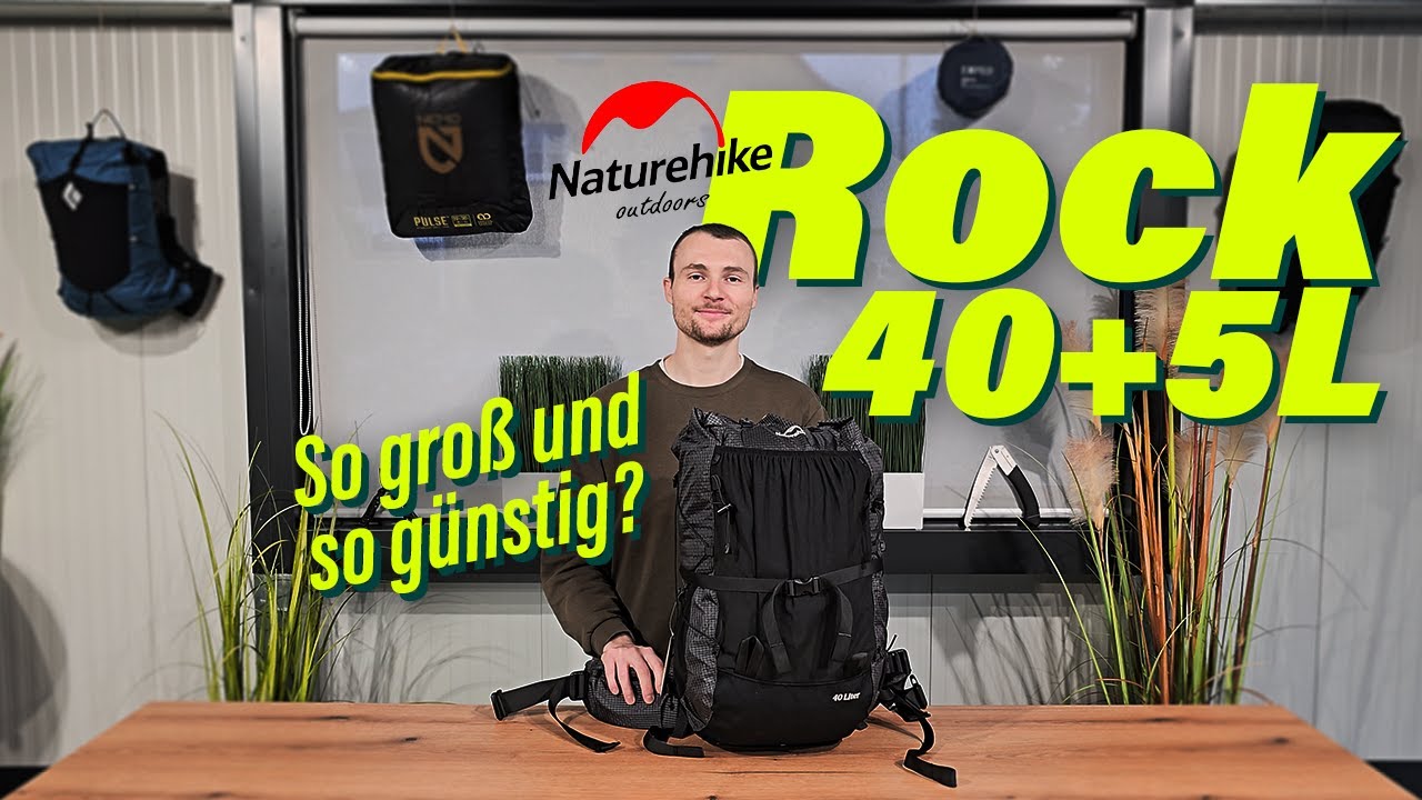 So groß und so günstig? | Naturehike Rock 40+5L | packyourback.de