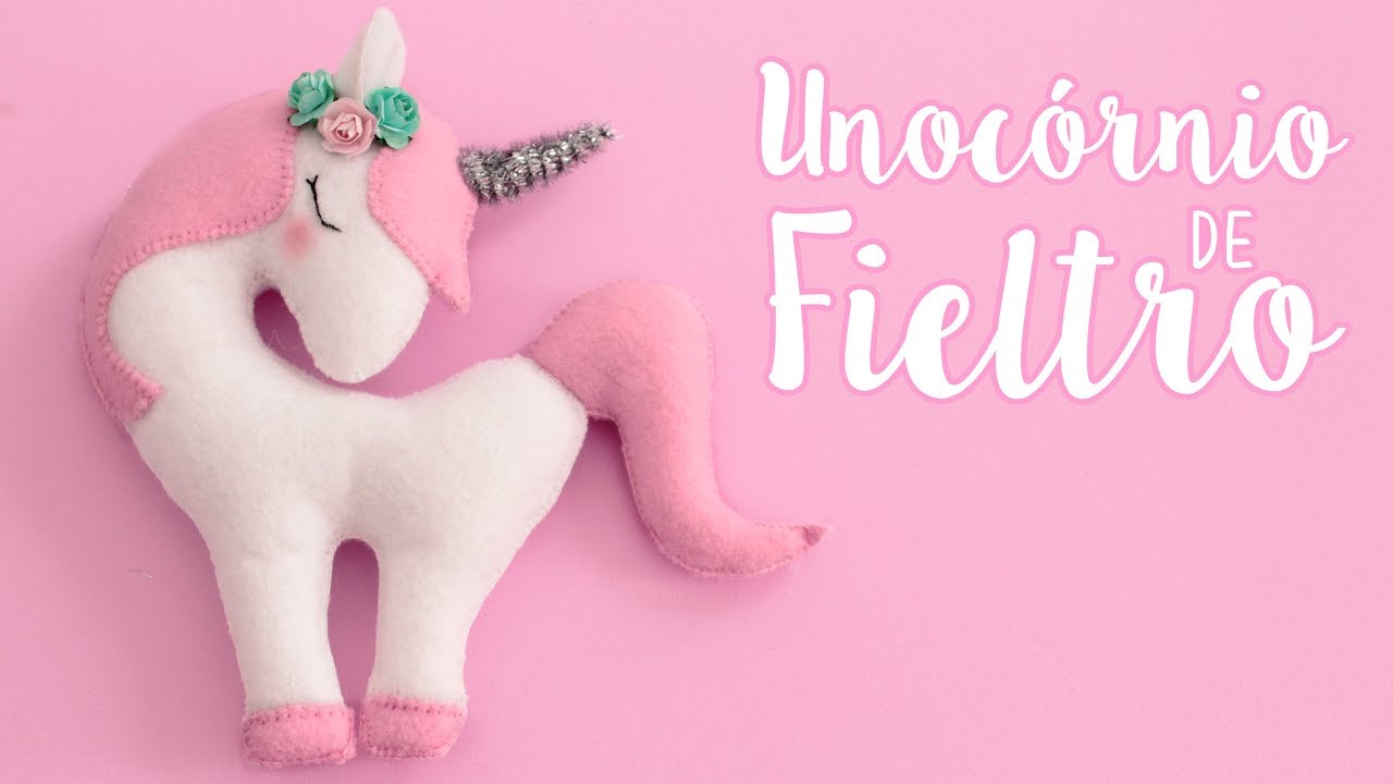Unicórnio de fieltro (FÁCIL)  -  Mamá Youtuber