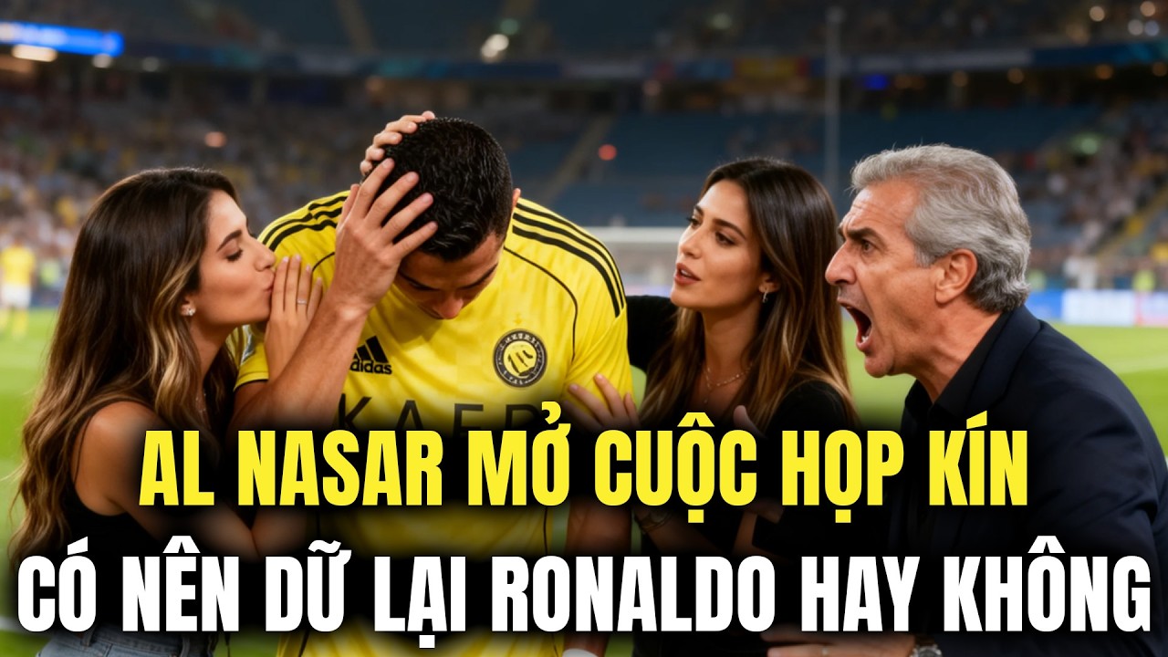 AL NASAR MỞ CUỘC HỌP KÍN VỀ VIỆC ĐUỔI RONALDO VÌ CHỐNG ĐỐI GIỚI CẦM QUYỀN