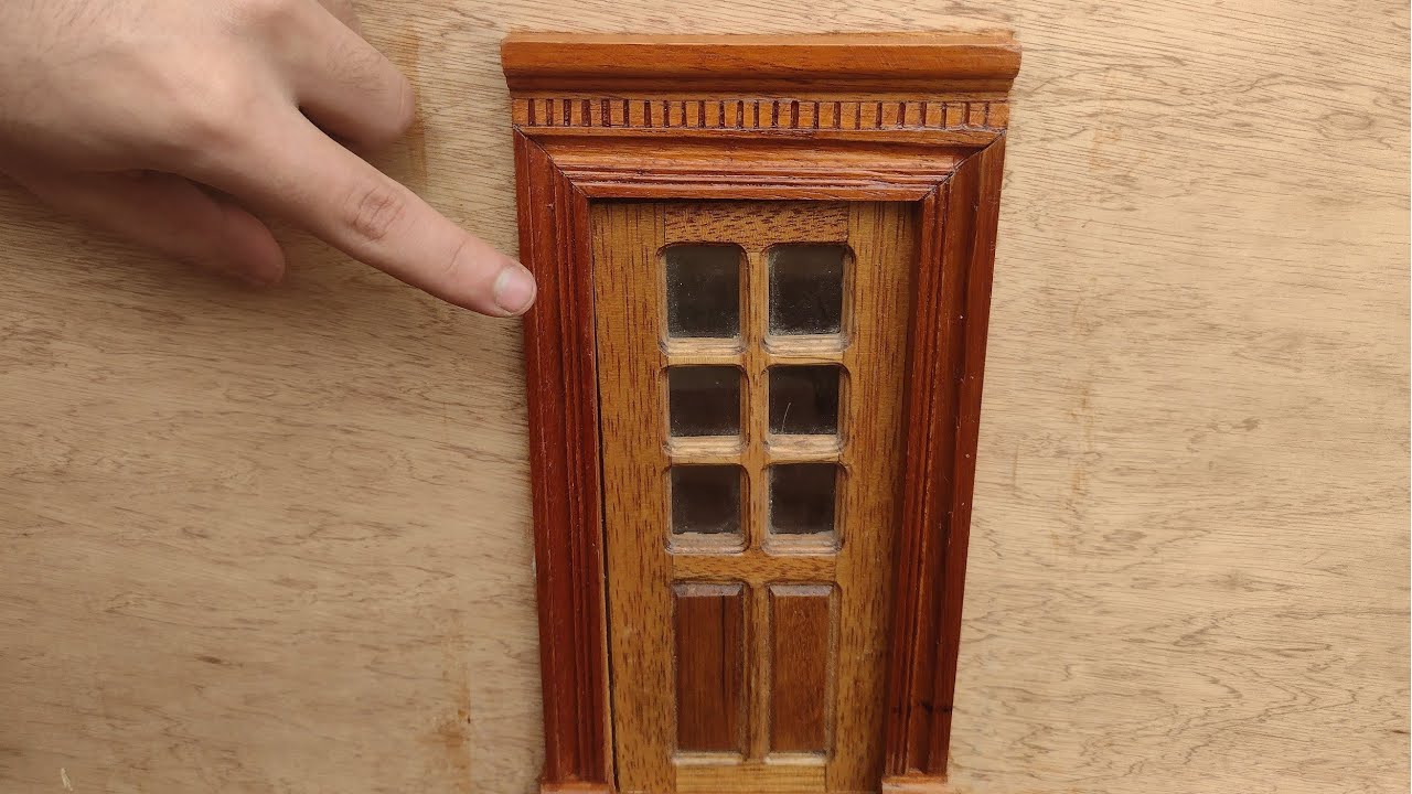 Haciendo un dintel para una casa de muñecas