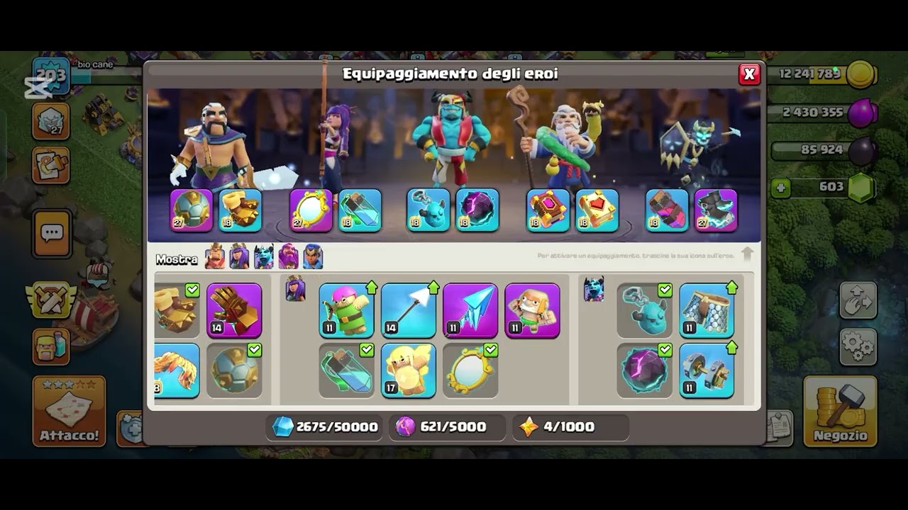 Oggi giochiamo a Clash of clans 
