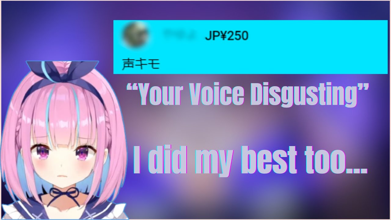 Aqua remembers the old days when her voice was insulted [Minato Aqua Clip]