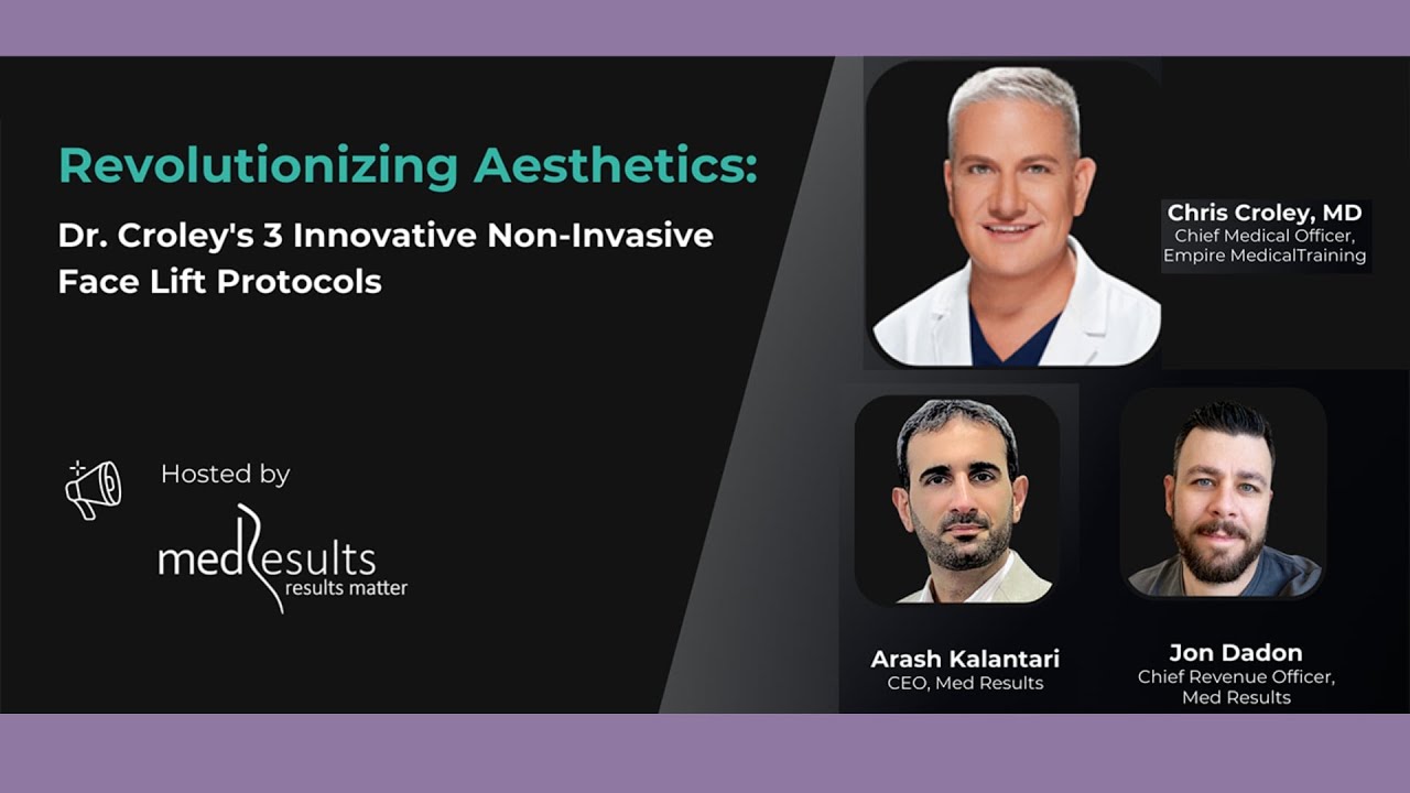 Revolutionizing Aesthetics: Dr. Croley's 3 Innovative Non-Invasive Face Lift Protocols
