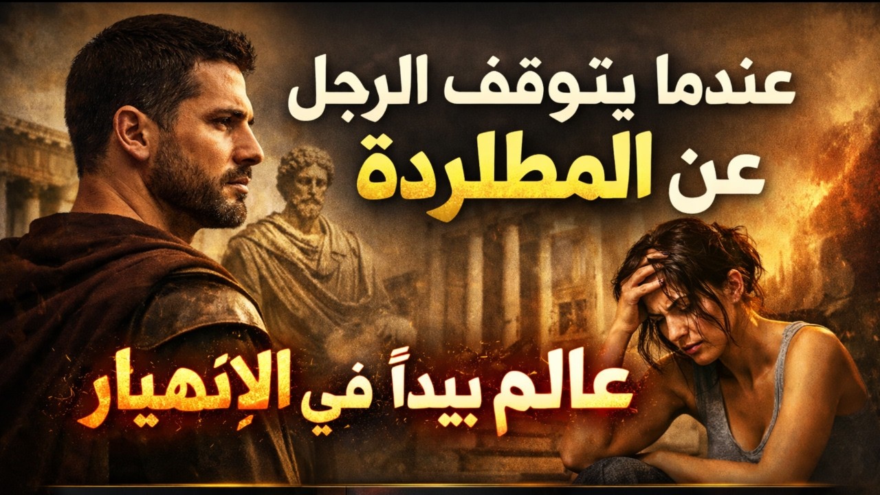 عندما يتوقف الرجل عن المطاردة – عالمها يبدأ في الانهيار | الرواقية