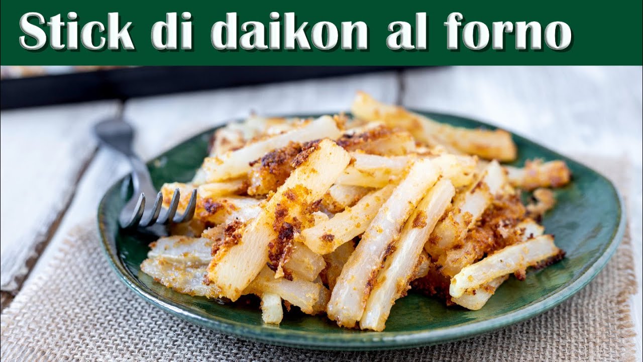 Stick di daikon al forno