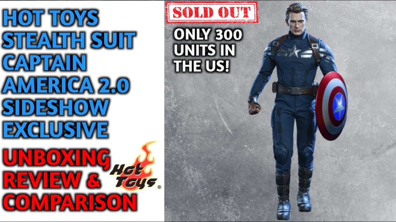 Эксклюзивная фигурка 1/6 Капитан Америка 2.0 Sideshow от Hot Toys в костюме-невидимке | Распаковк...