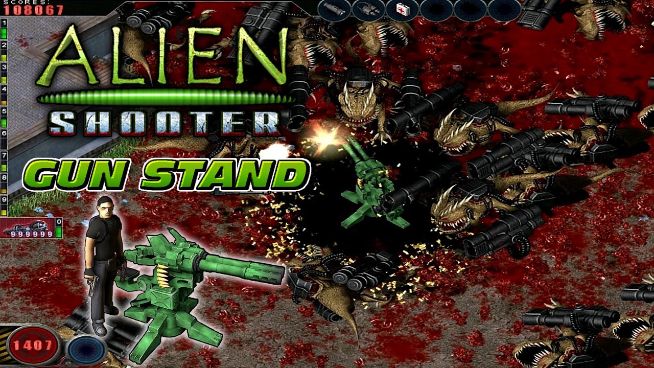 Alien Shooter. Secret Gun Stand and BOSS Mod