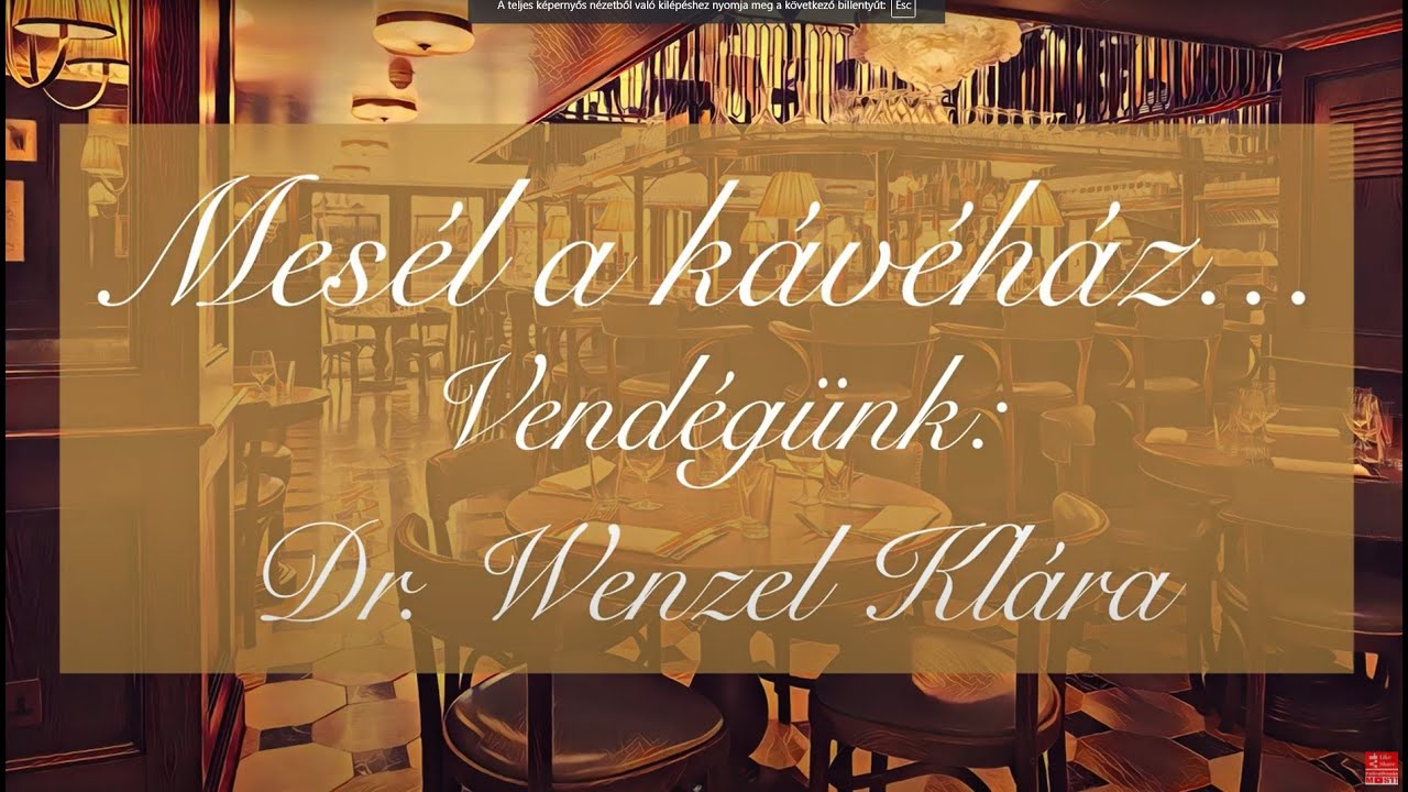 Riport Dr. Wenzel Klárával a „Mesél a kávéház...” című műsorban a színtévesztés korrigálásáról