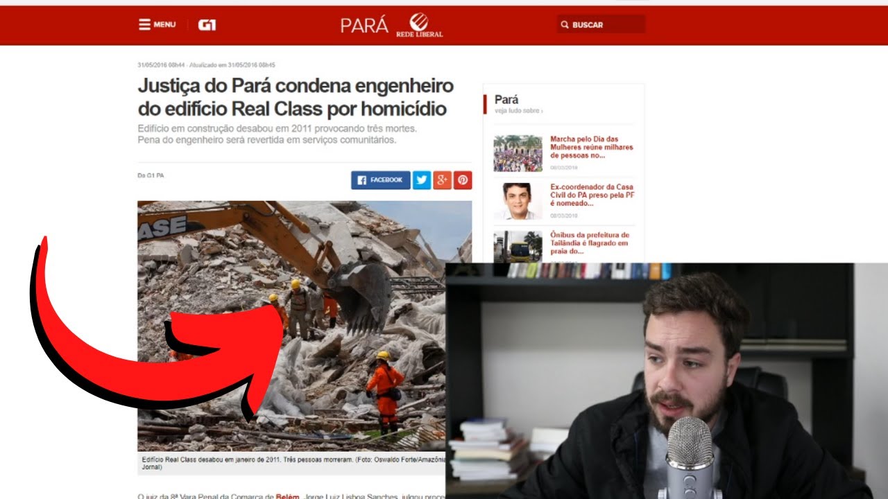 O COLAPSO do Edifício Real Class   Análise DEFINITIVA