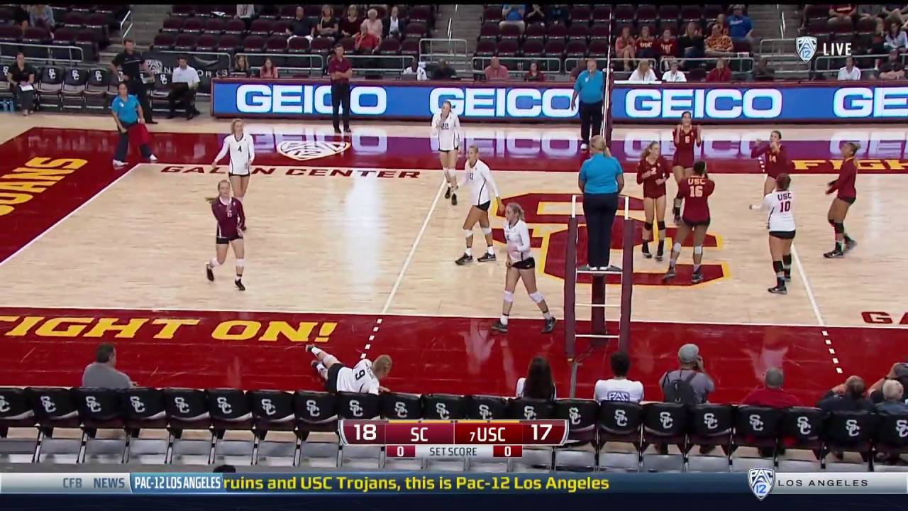 Women's Volleyball: USC 1, Santa Clara 3 - Highlights 8/27/16