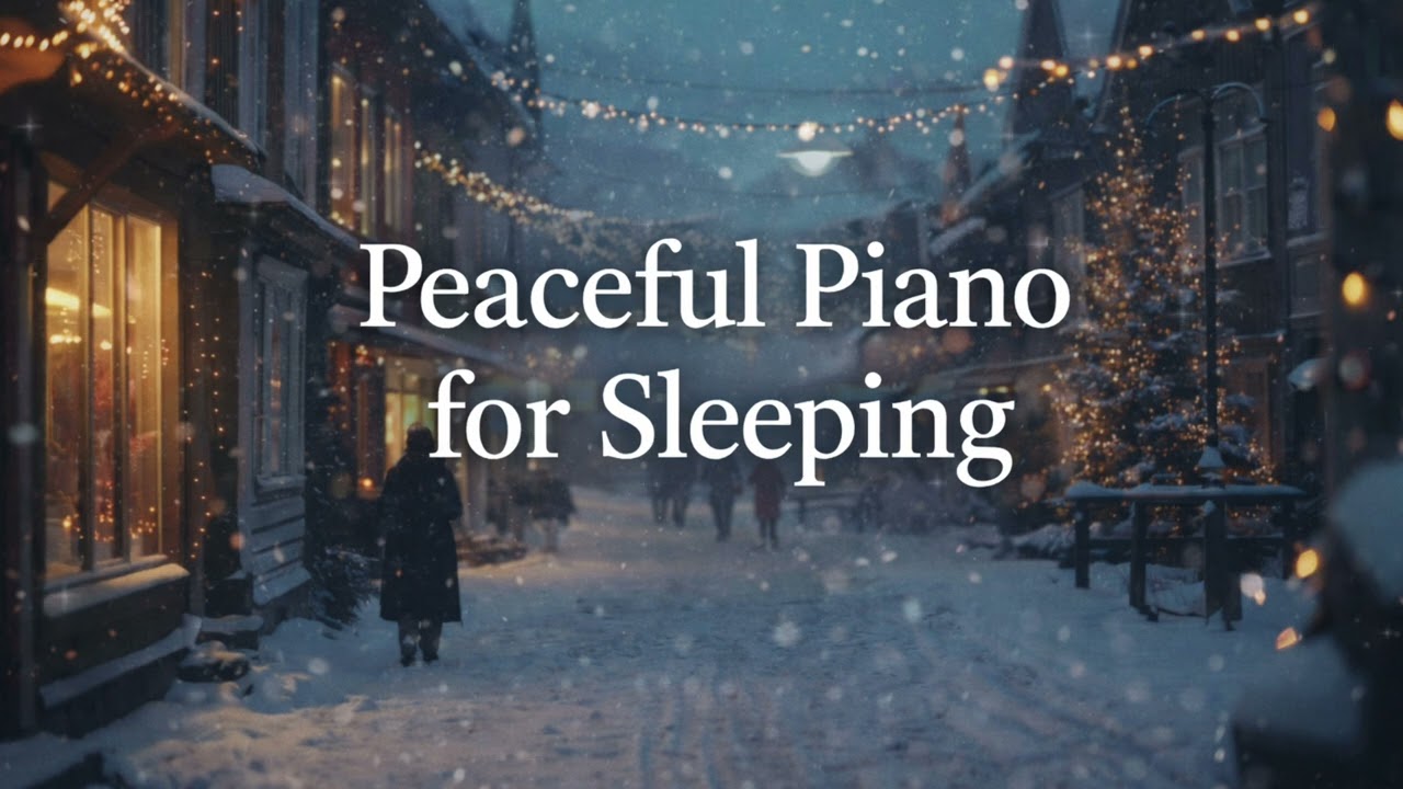 Peaceful Piano for Sleeping｜Deep Relaxing Winter Night Music