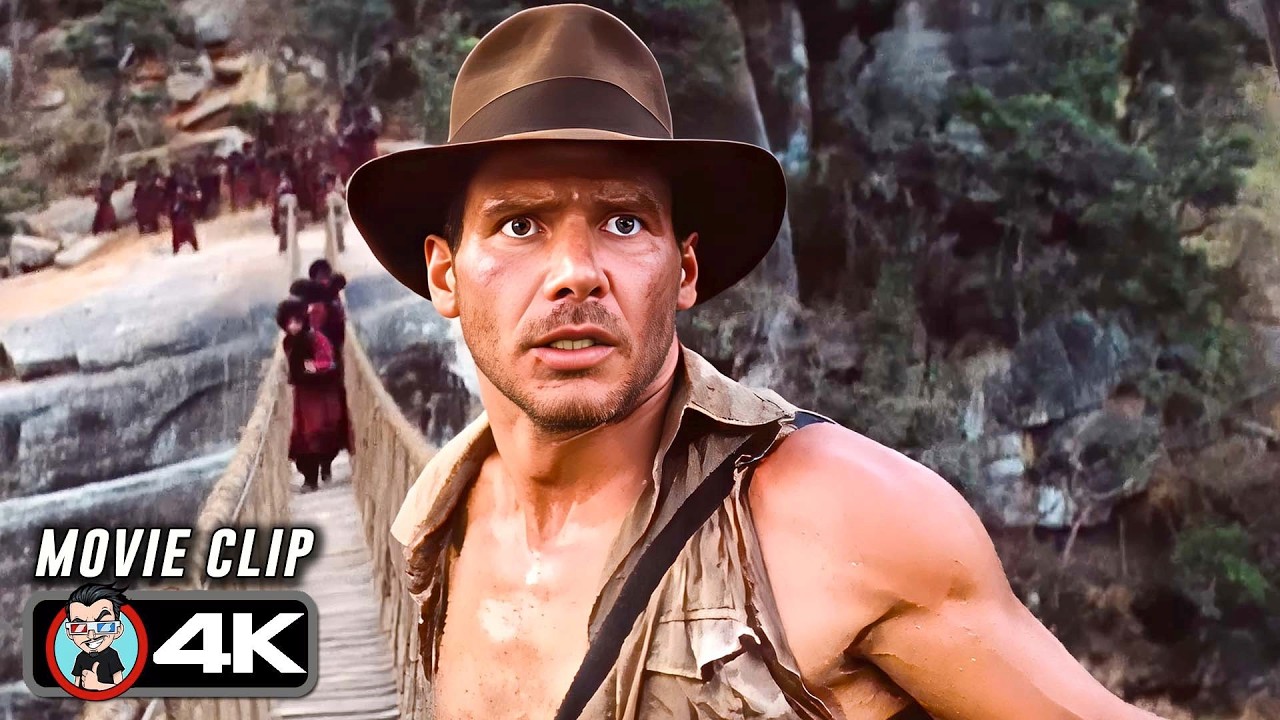 When Indy Cut the Bridge… | Temple of Doom (1984) 4K