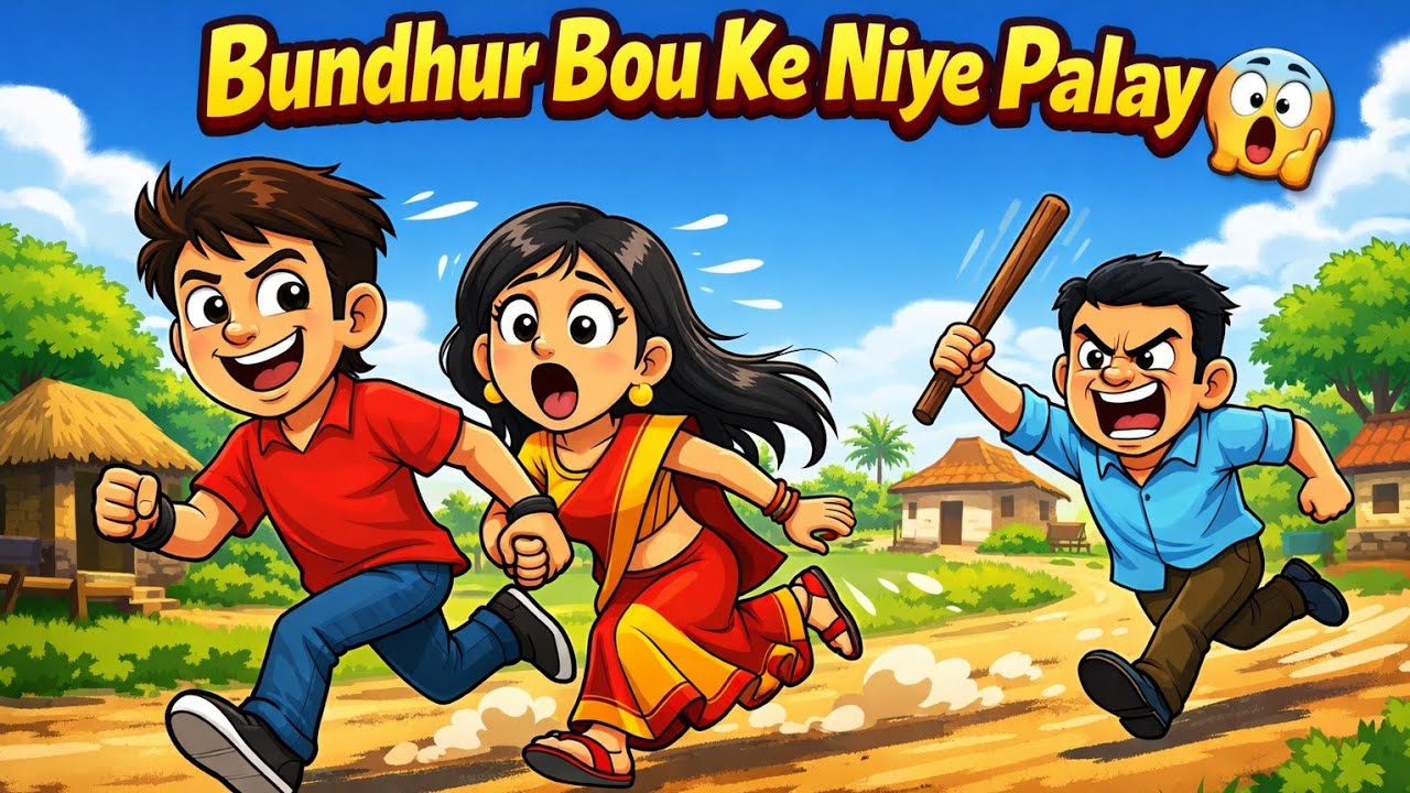 बन्धुर बाउ के लेकर भागा 😱 | Funny Cartoon Video 2026
