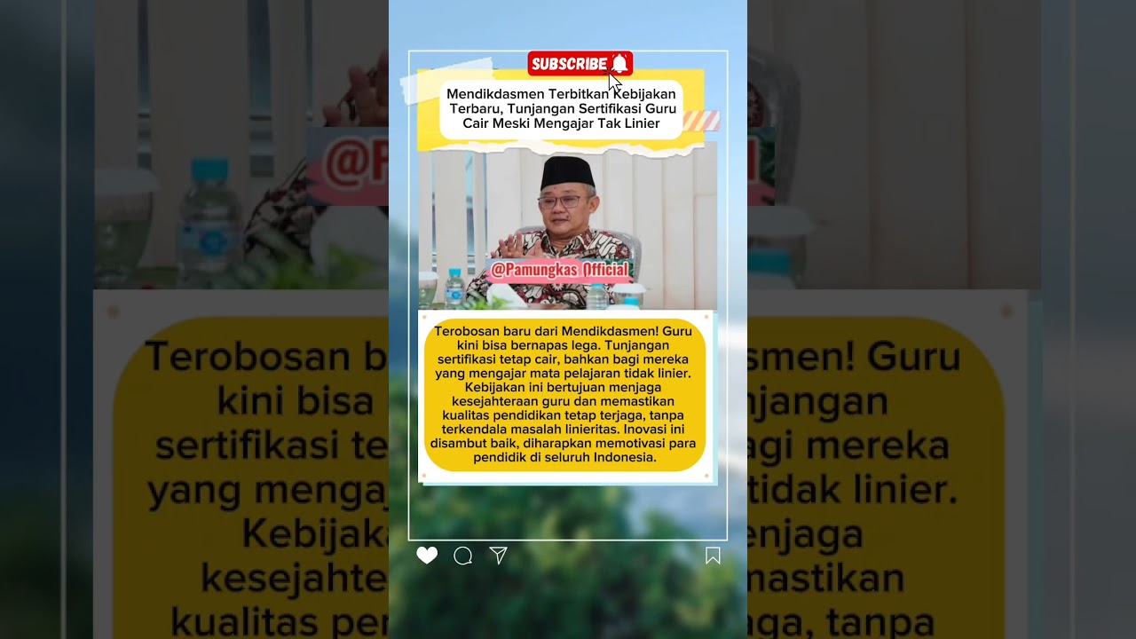 Sertifikasi Guru Cair Meski Mengajar Tak Linier: Terobosan baru #viralvideo #trendingshorts #shorts