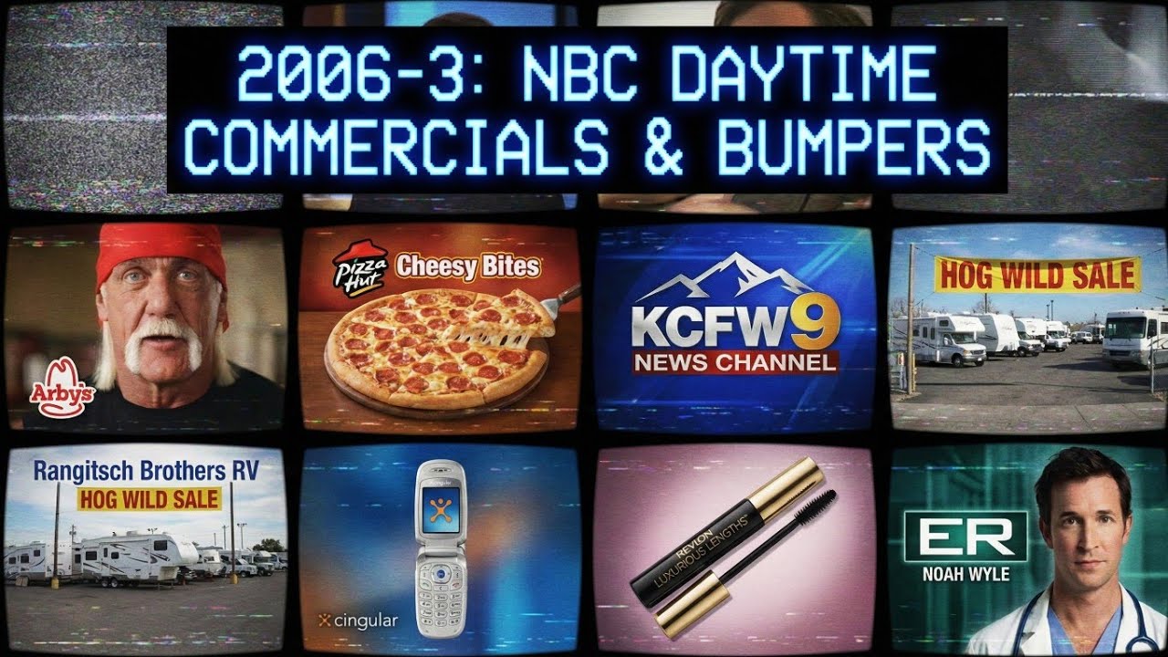 Телевизионная капсула времени 2006 года: рекламные ролики и заставки NBC [KCFW 9 Montana]