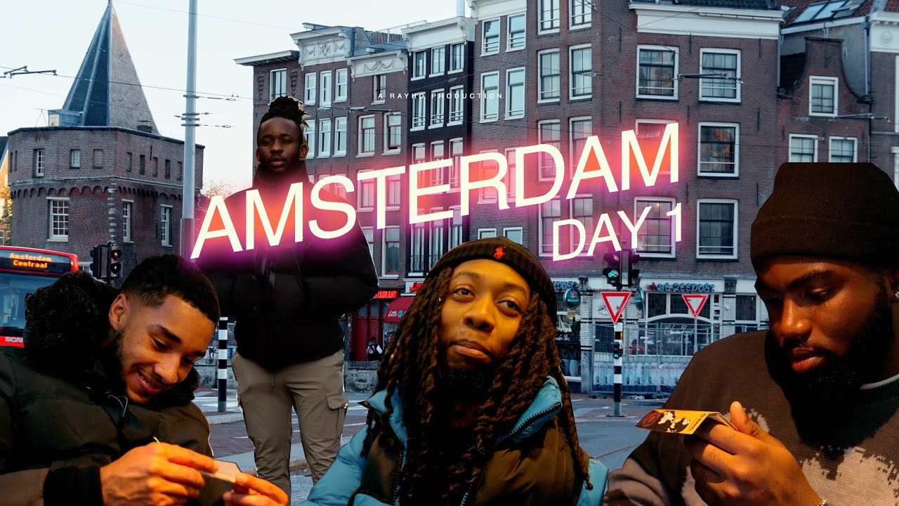 MY FIRST TRIP TO AMSTERDAM VLOG DAY 1  |  COFFEE SHOPS | RAYHDVLOGS