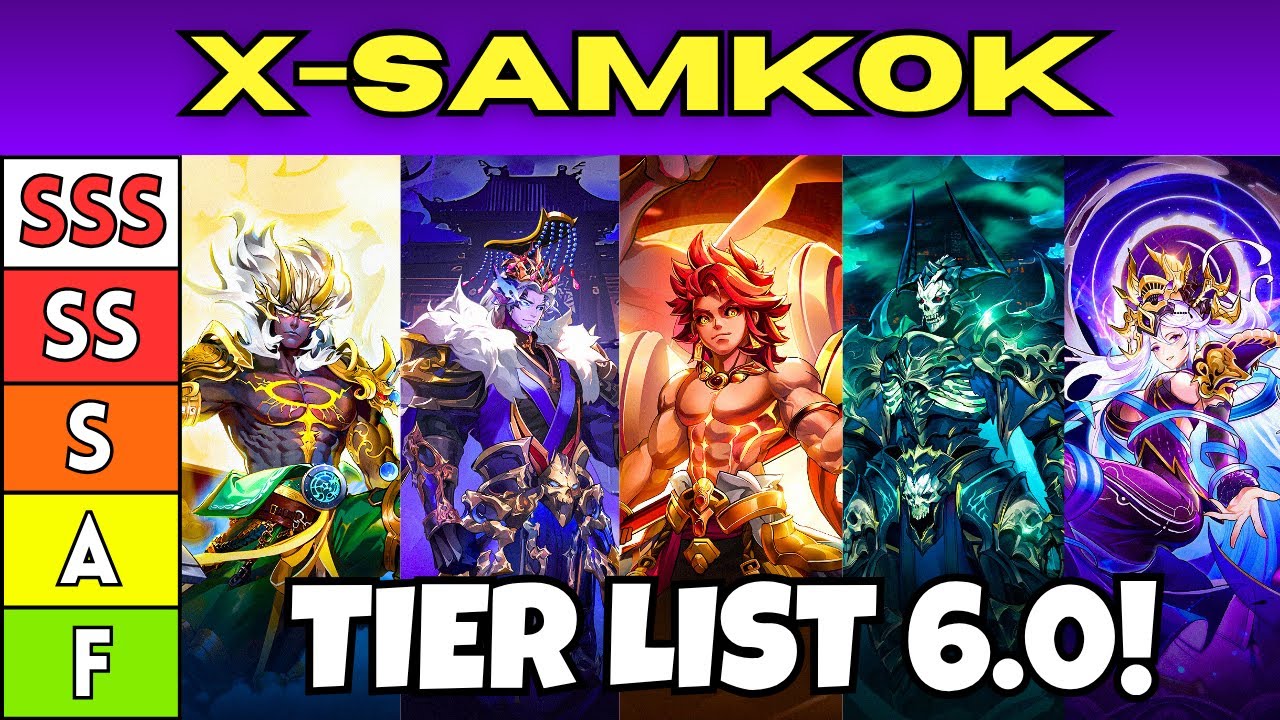 NEW TIER LIST 6.0! | X-Samkok | TapScreen Gaming