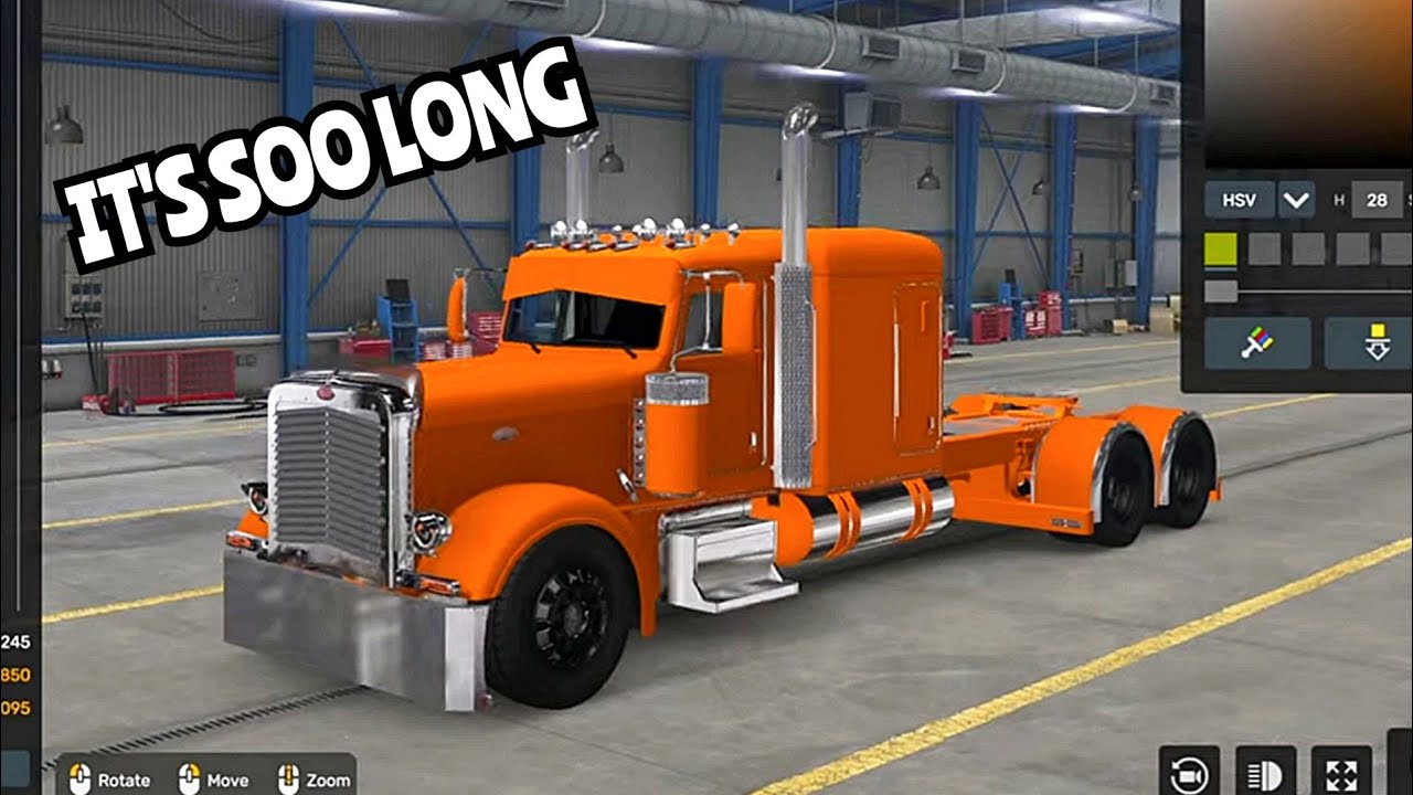 Создание собственного удлиненного и заниженного PETERBILT 389 American Truck Simulator