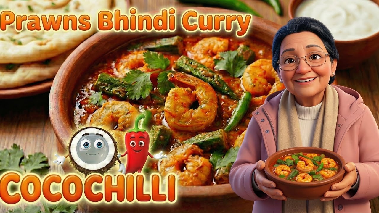 Prawns + Bhindi? 🍤 The Curry Combo You Never Knew You Needed! 🤯