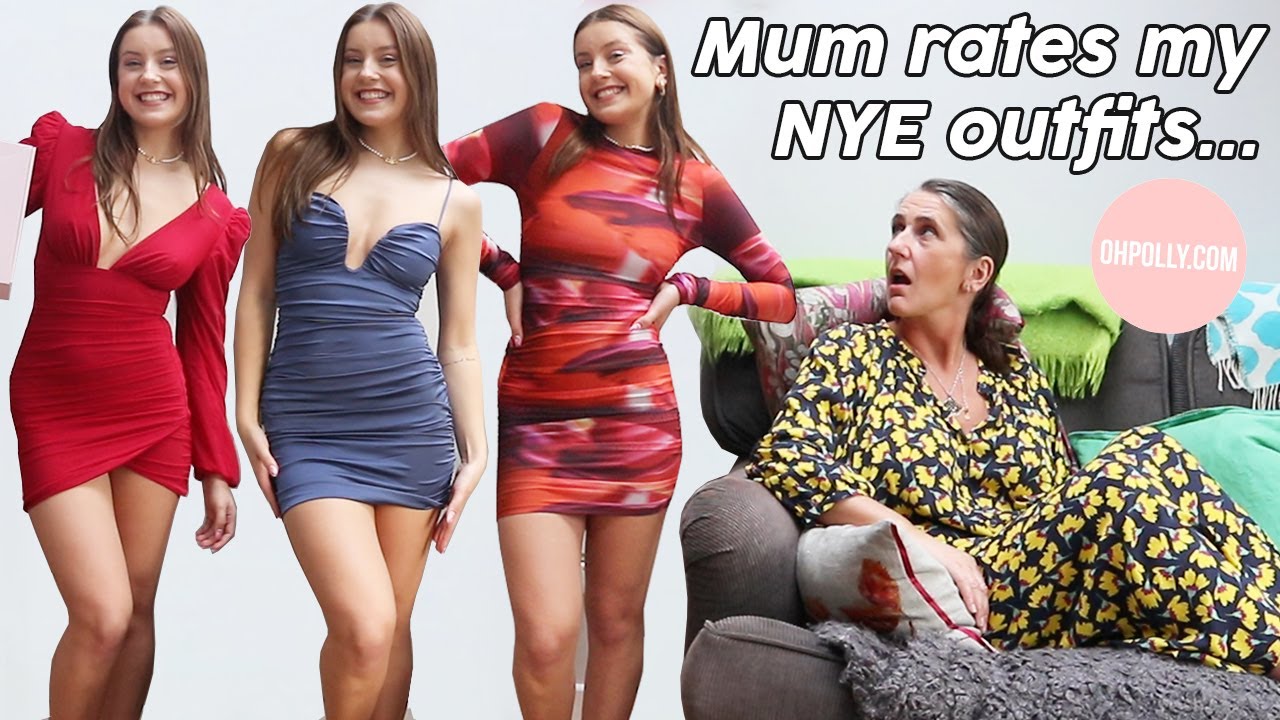 Mum REACTS to and Rates my NYE Oh Polly dresses | Oliviagrace