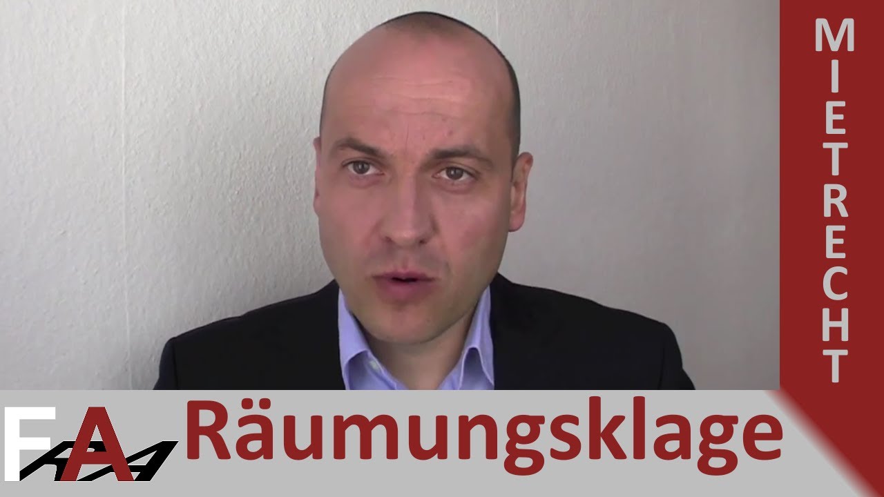 Räumungsklage für Vermieter vom Anwalt erklärt I Rechtsanwalt Bredereck
