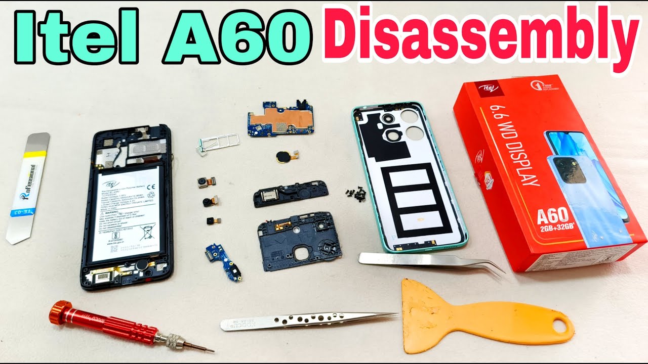 Itel A60 Fully Disassembly | Itel A60 Teardown | How To Open Back Panel Itel A60 | All Parts Open |