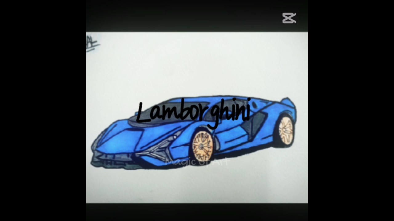 How to Edit Your Lamborghini Sian Drawing Like a Pro
